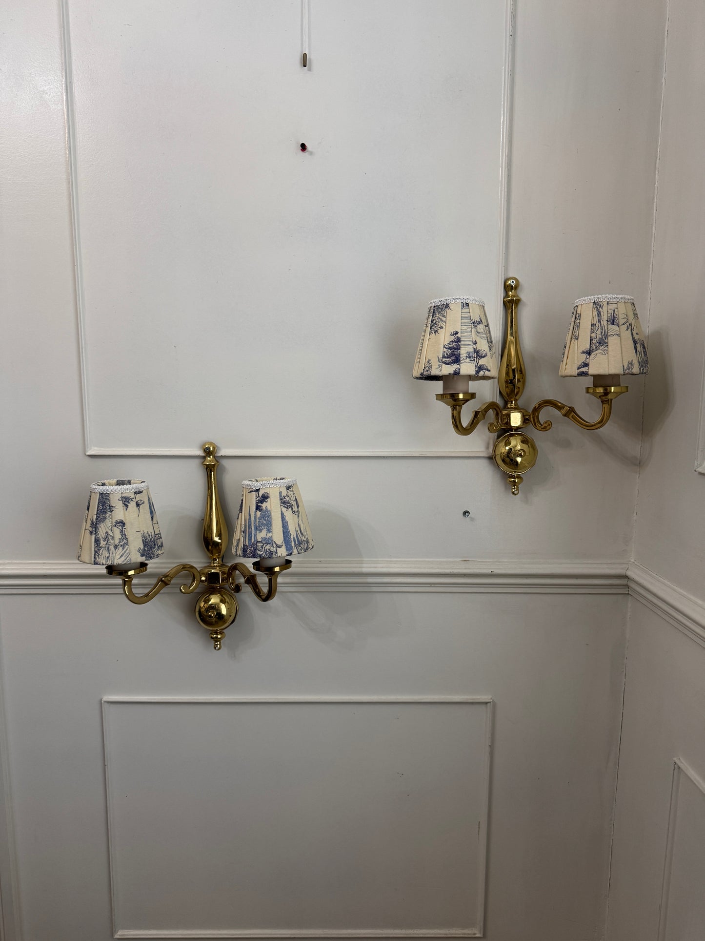 Elegant Vintage Solid Brass Wall Lights– Classic Double Arm Design