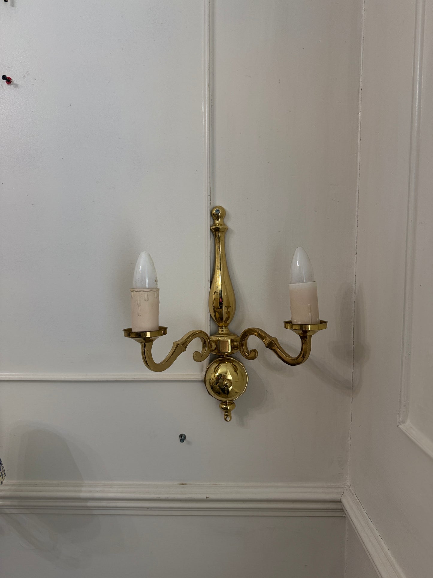 Elegant Vintage Solid Brass Wall Lights– Classic Double Arm Design