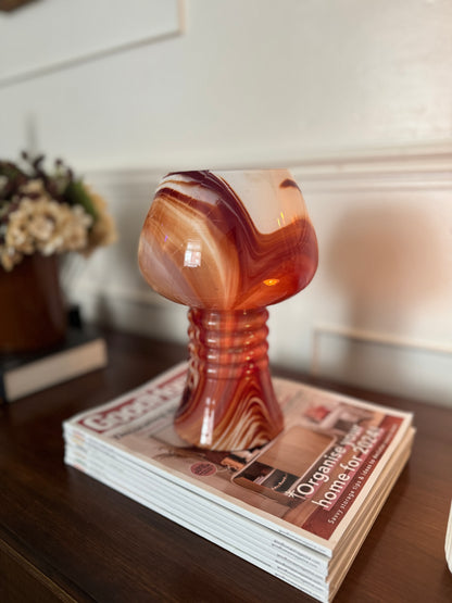Vintage 1970s Carlo Moretti Murano Marble Glass Vase – Italian Pop Art Vase
