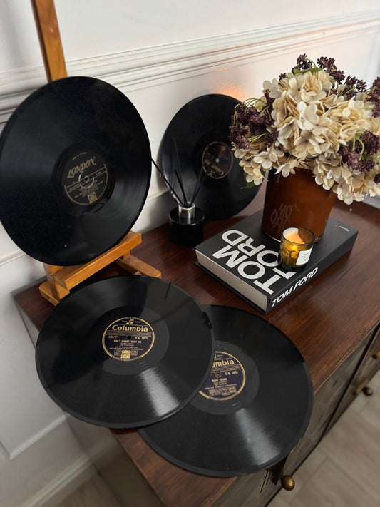 Vintage Vinyl Records for Decor – Retro Mid Century Record – Craft & DIY Vinyl – 25cm