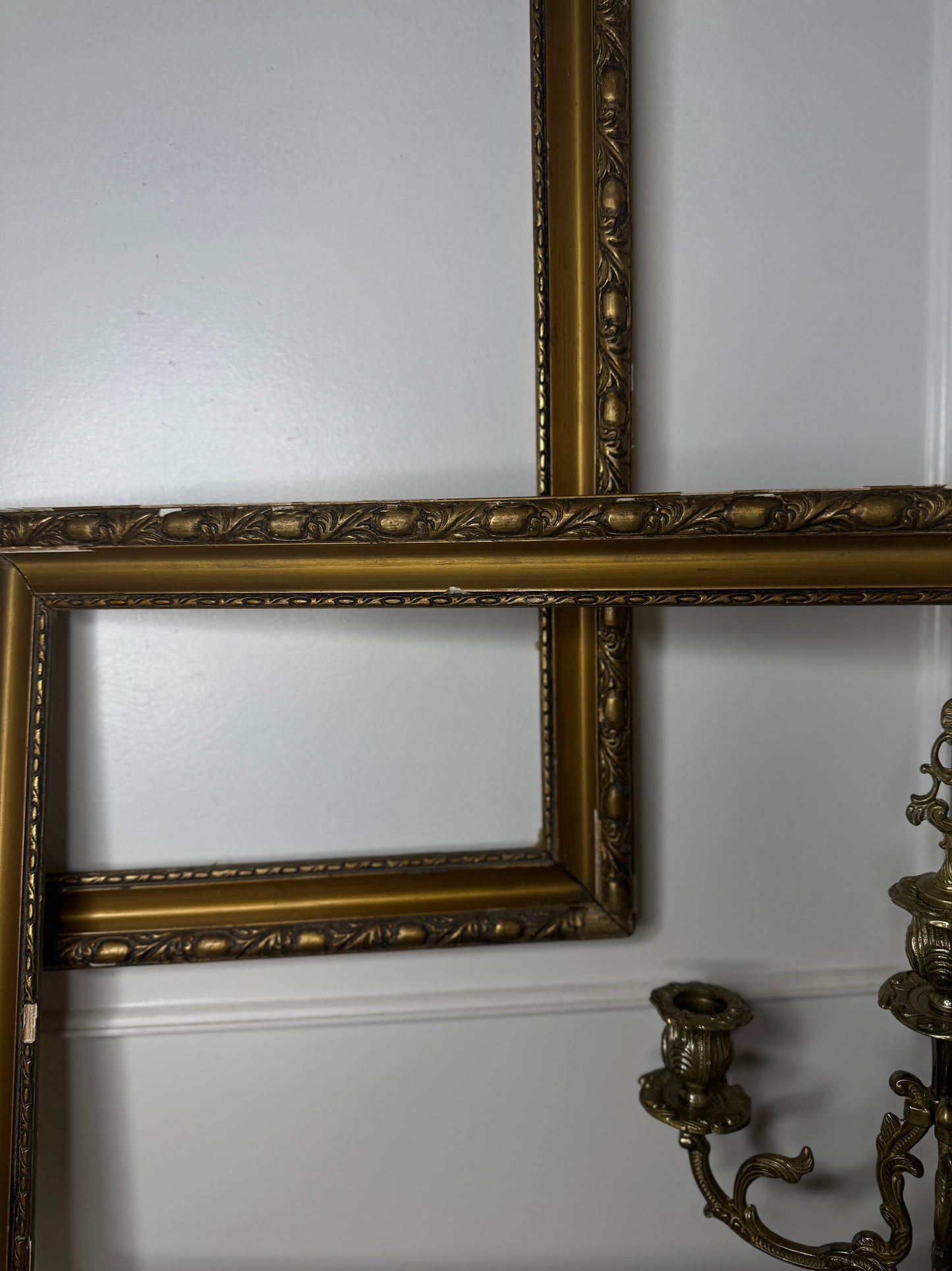 Golden Heirlooms – Antique Hungarian Ornate Gilt Frame Duo