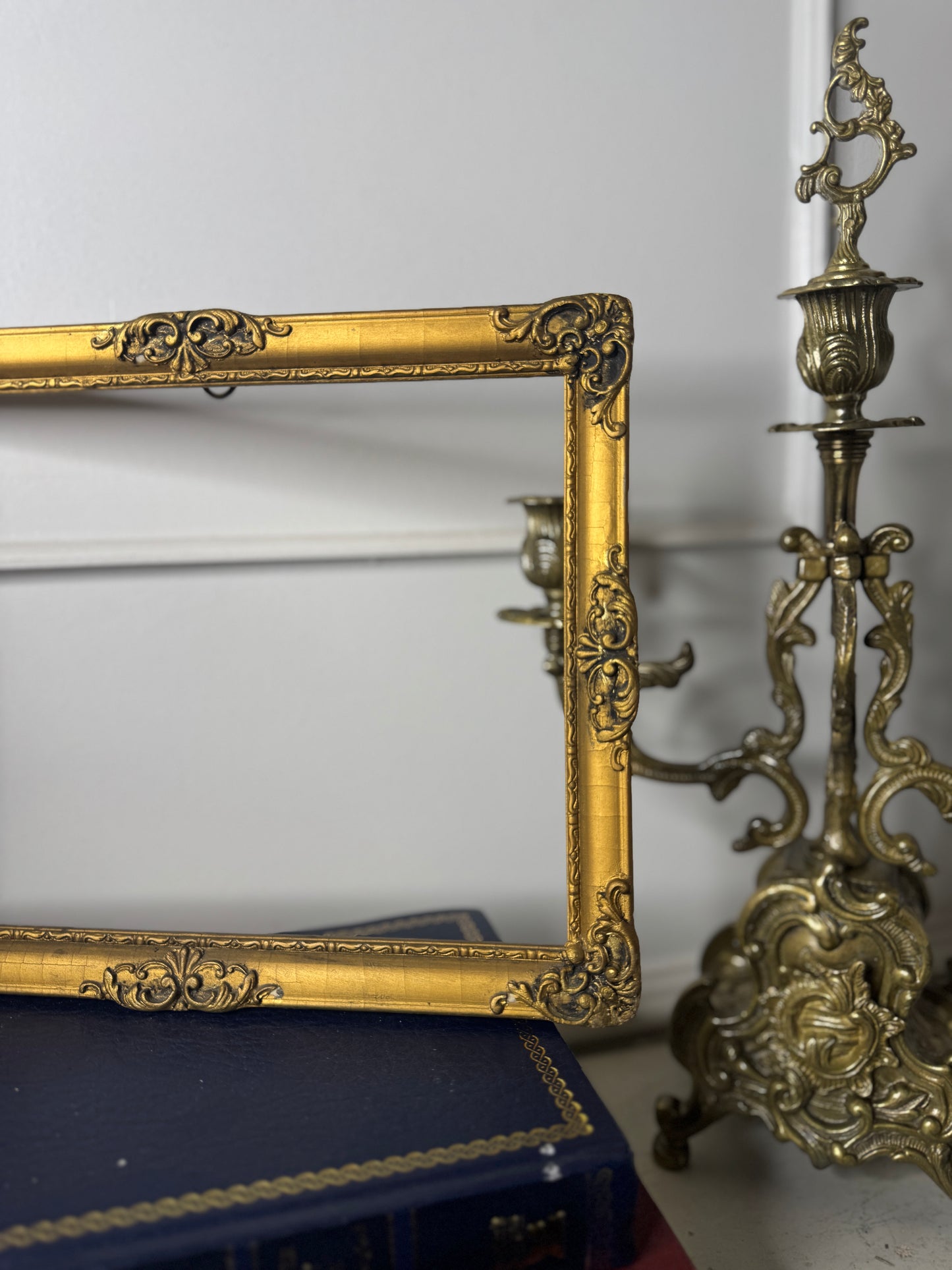 Luxurious Hungarian Small Vintage Gold Gilt Frame