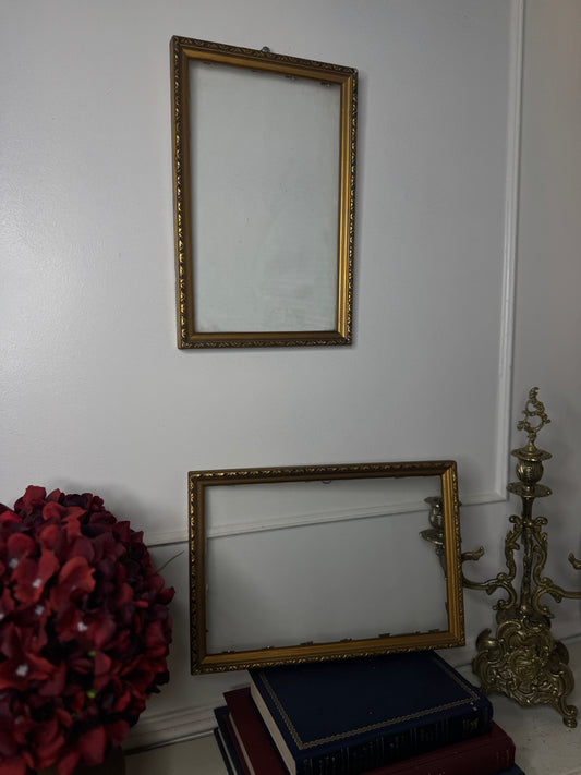 Old World Glamour – Hungarian Slim Gold Frame Pair