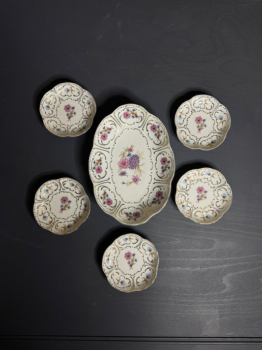 Exquisite Hungarian Hollóháza Fine Ceramic Wall Display – Gilded Pannonia Collection