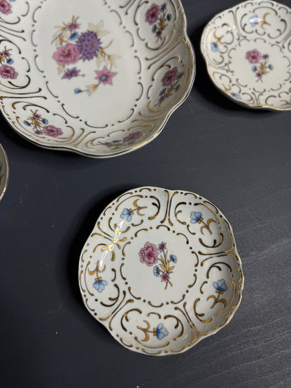 Exquisite Hungarian Hollóháza Fine Ceramic Wall Display – Gilded Pannonia Collection
