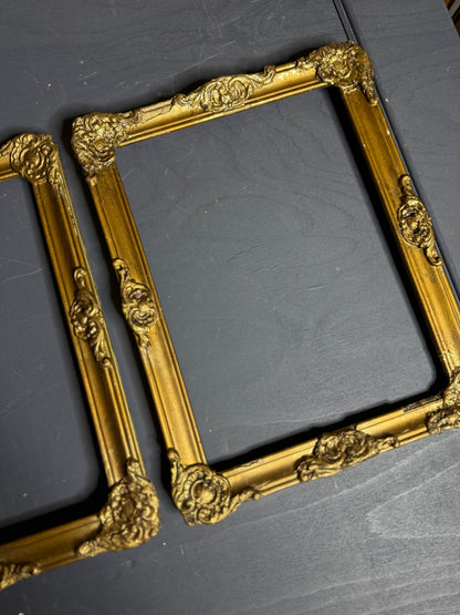 Buda Prestige – Hungarian Vintage Slim Gold Gilt Ornate Matching Frames