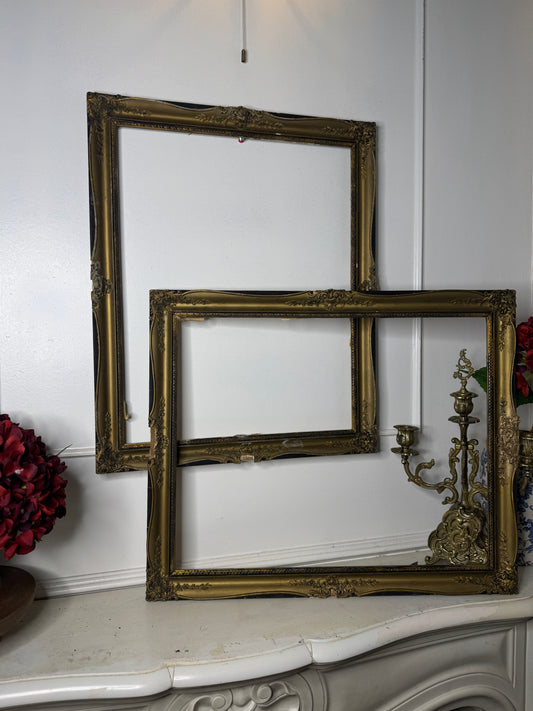 Old World Glamour – Hungarian Ornate Gold Frame Pair