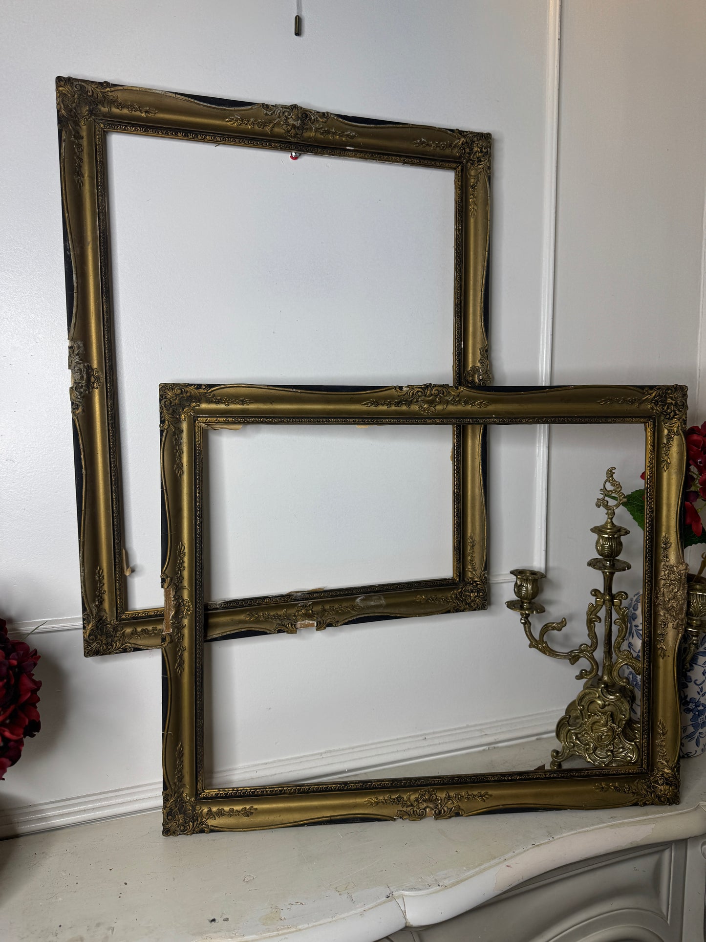 Old World Glamour – Hungarian Ornate Gold Frame Pair