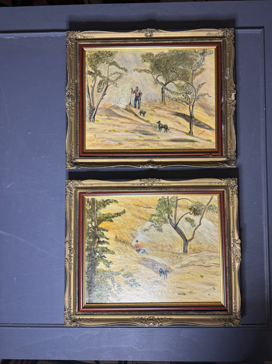Loyal Shadows– Original Oil Painting by N.G. Reynolds in Hungarian Ornate Frames