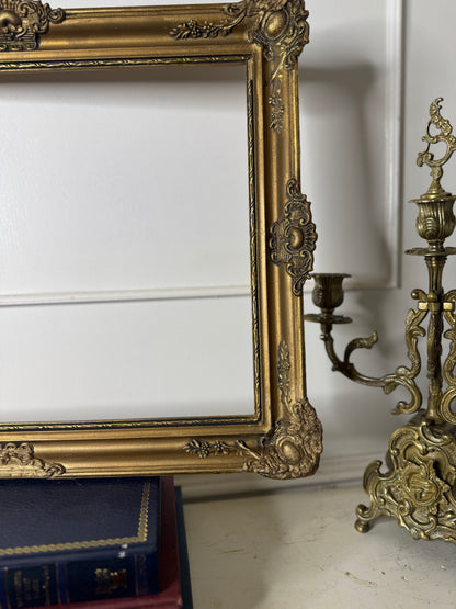 European Grandeur – Hungarian Vintage Gold Gilt Chippendale Frame