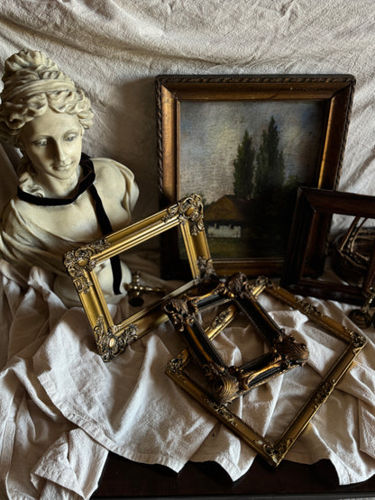 Original Signed Hungarian Oil Painting in Gilt Gold Frame