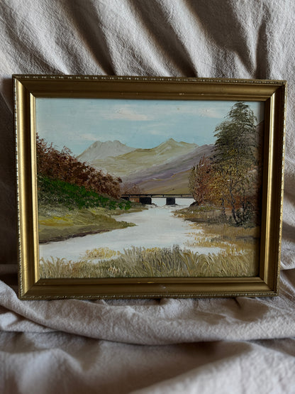 Heritage Countryside View – Luxury Farmhouse Oil Artwork