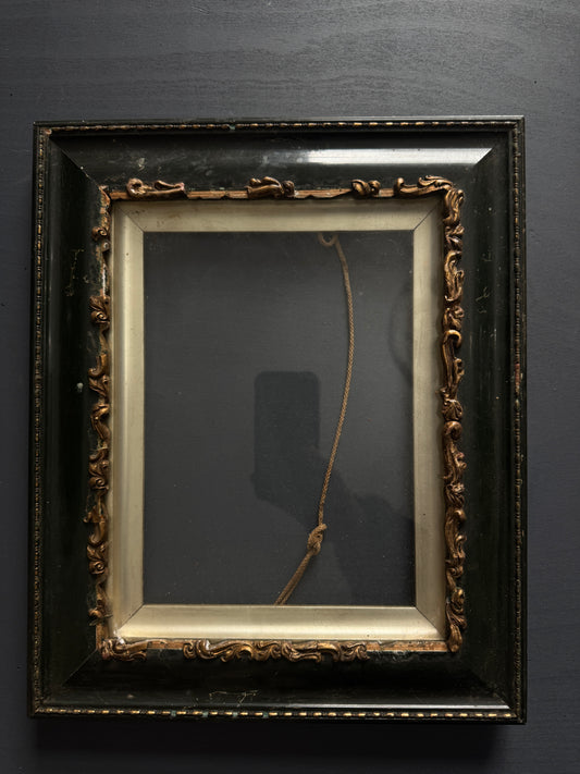 Antique Victorian Gilt Green Frame- Small