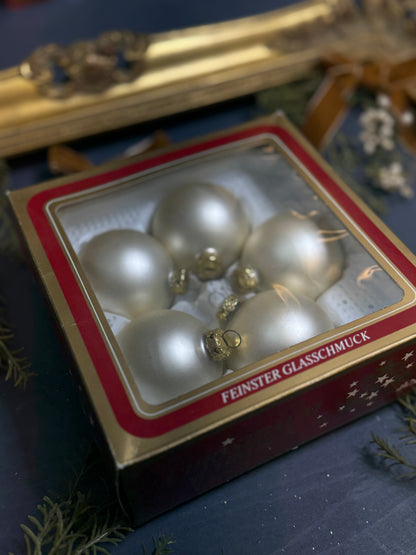 Vintage German Glass Christmas Baubles
