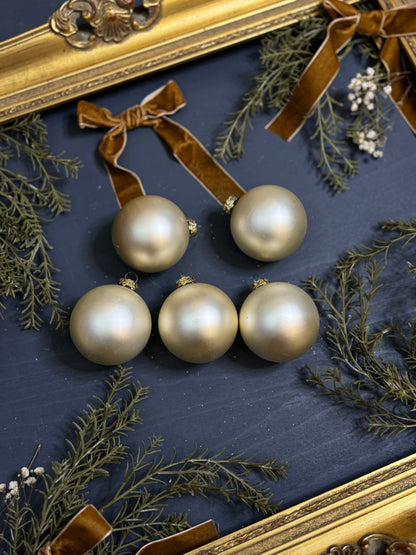 Vintage German Glass Christmas Baubles