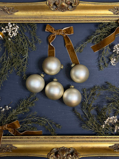 Vintage German Glass Christmas Baubles