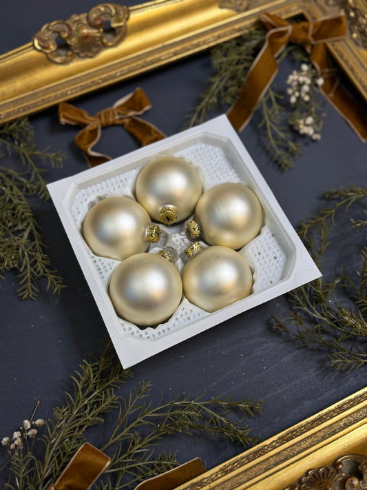 Vintage German Glass Christmas Baubles