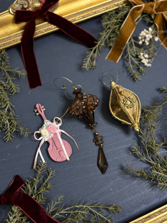 Vintage European Handmade Christmas Baubles