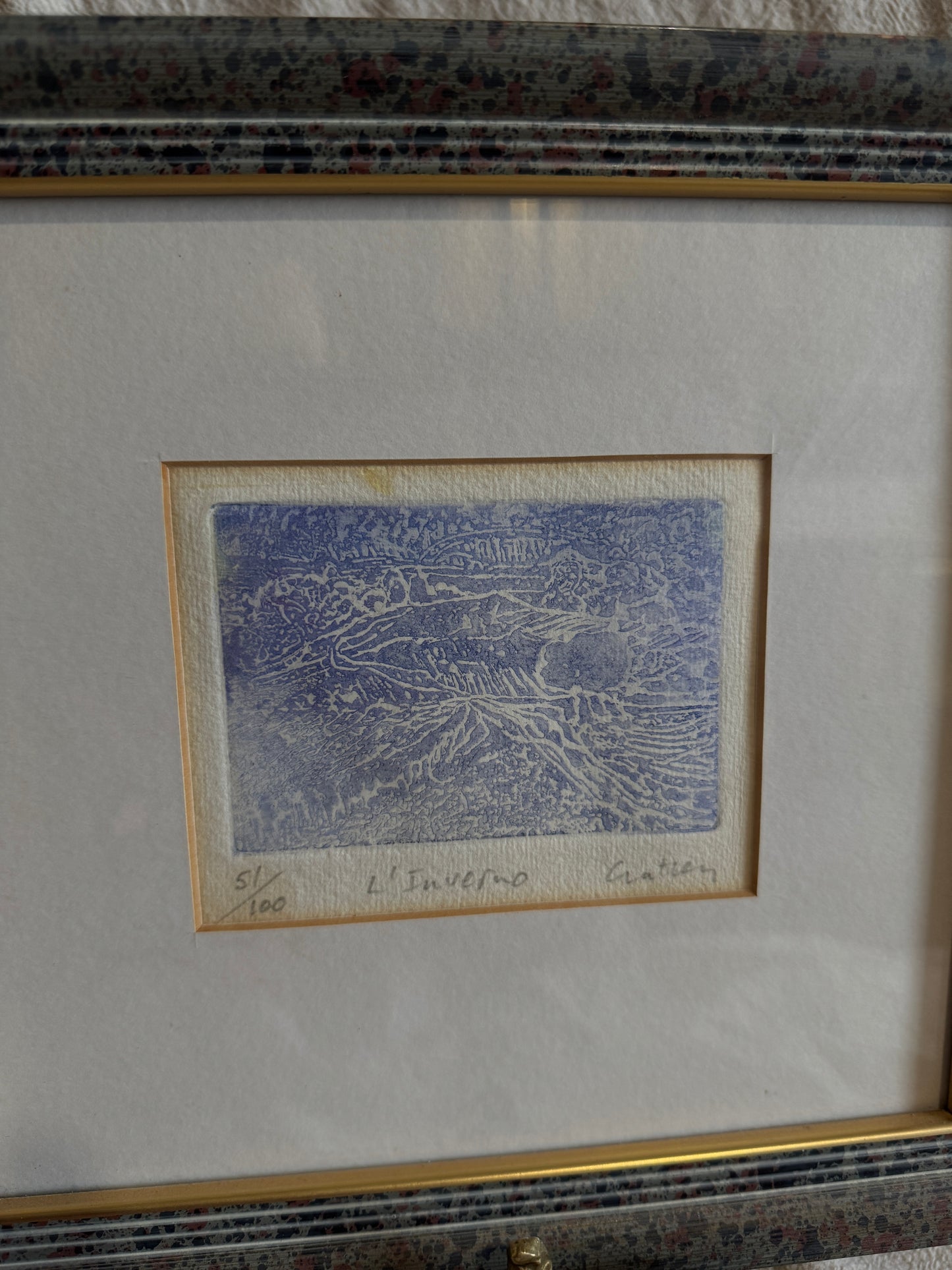 Limited Edition “L’Inverno” Framed Art Print (51/100) Signed by Gatten