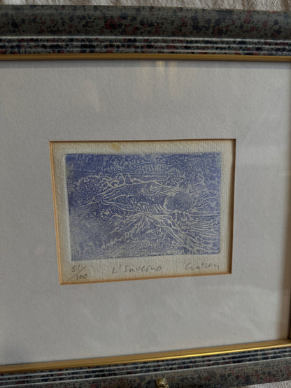 Limited Edition “L’Inverno” Framed Art Print (51/100) Signed by Gatten