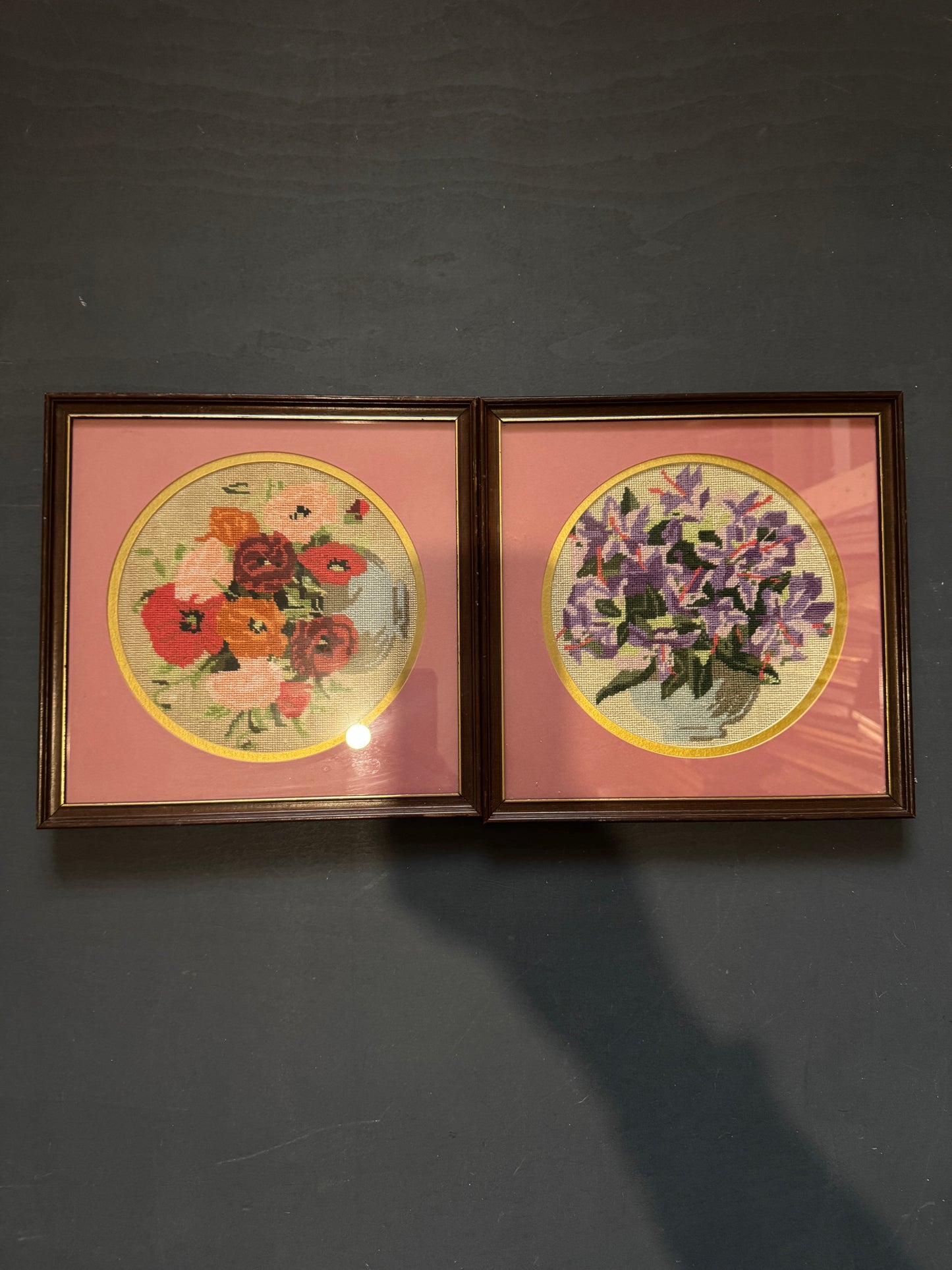 Vintage Embroidery Frame Gallery Set – Bright & Colourful Cottage Collection