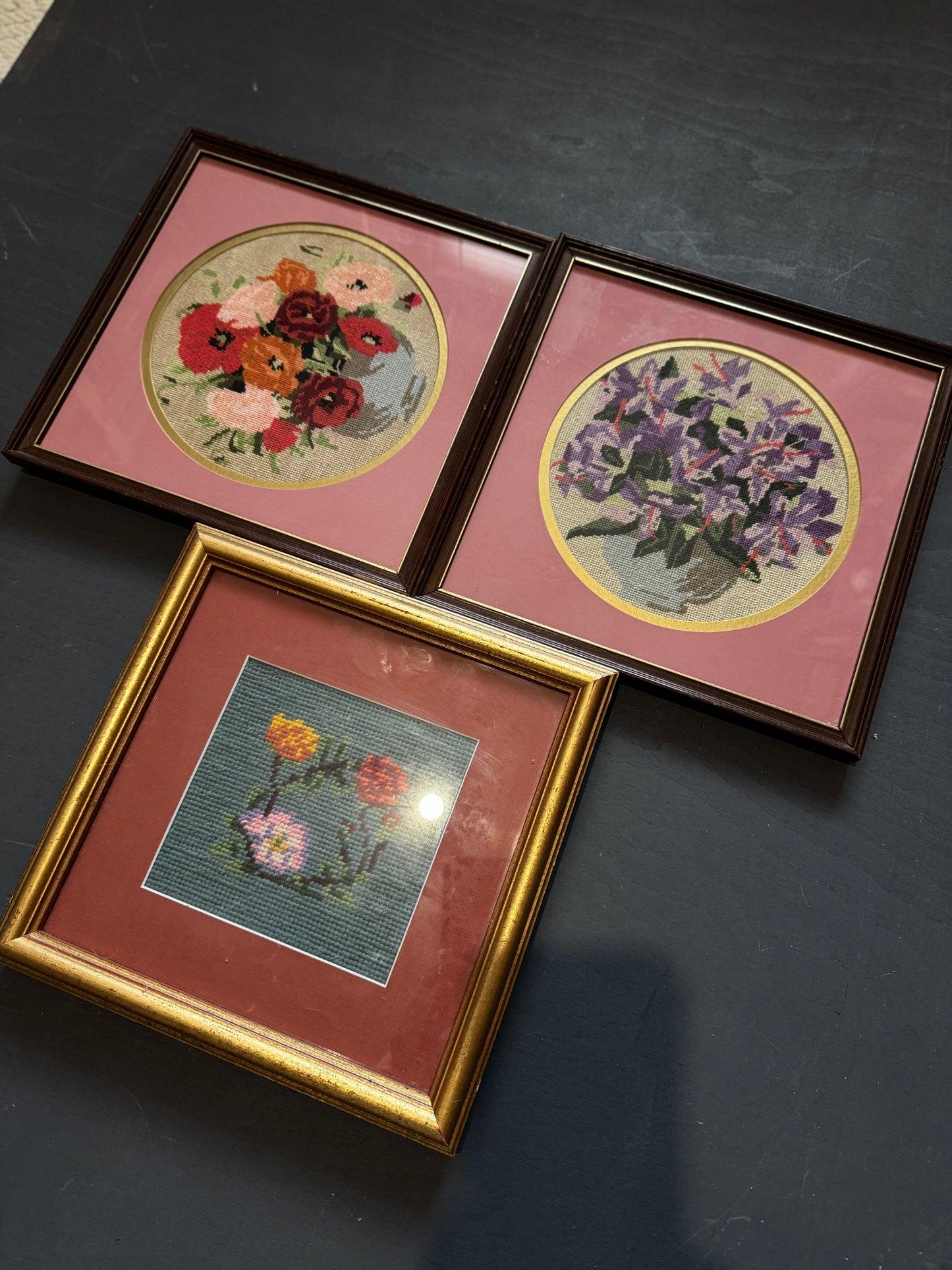 Vintage Embroidery Frame Gallery Set – Bright & Colourful Cottage Collection
