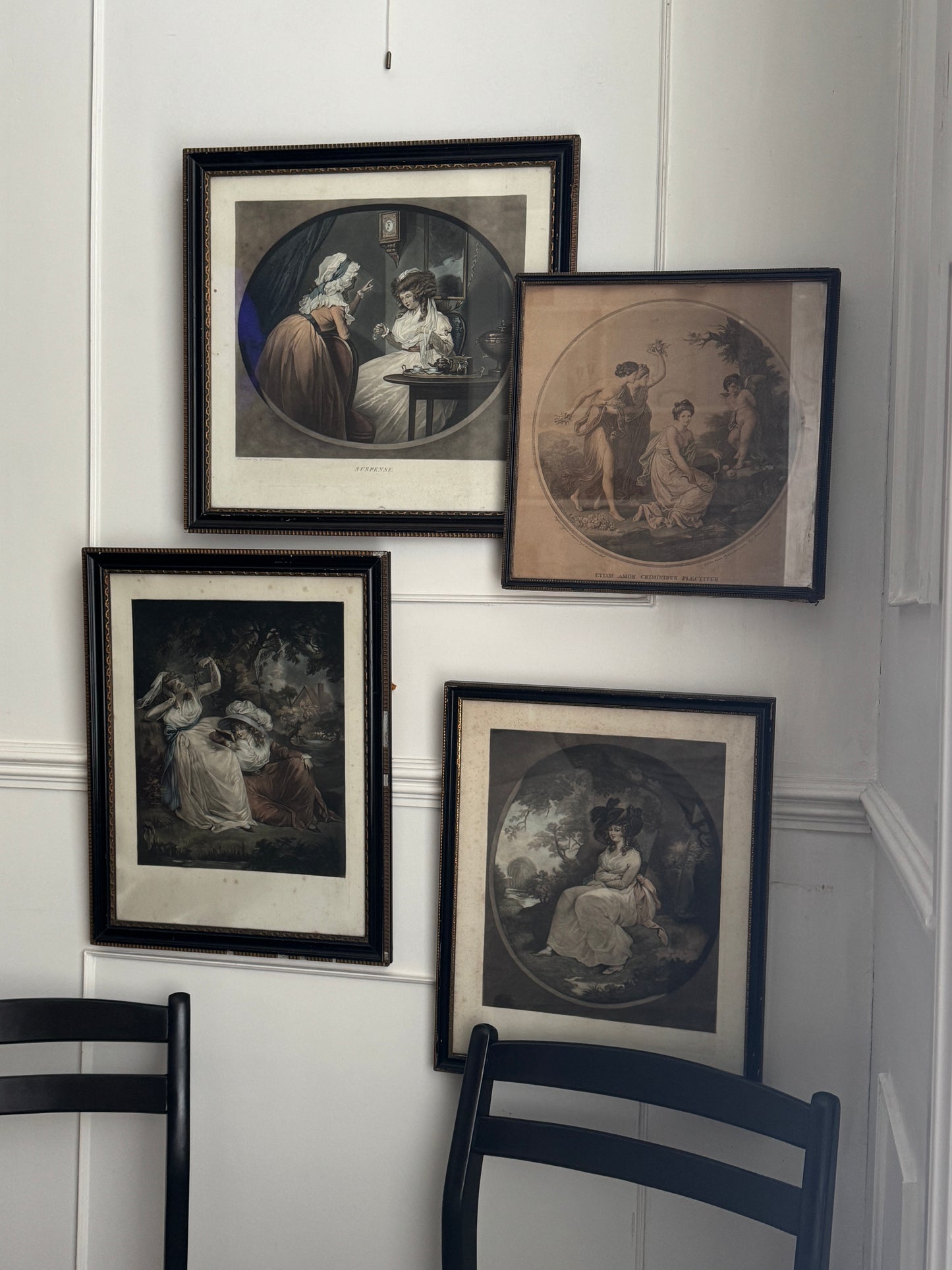 Vintage Black & Gold 1920s Gallery wall set