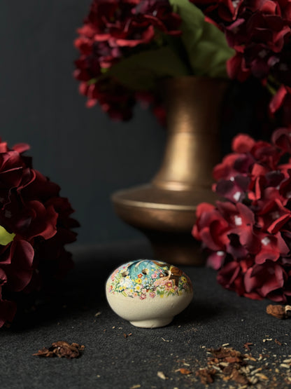 Vintage Ceramic Pomanders A Timeless Touch of Fragrance & Charm Pair