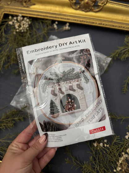 Fireside Wishes Embroidery Kit
