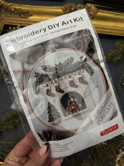 Fireside Wishes Embroidery Kit