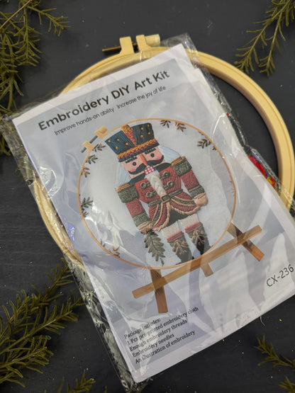 Nutcracker Embroidery Kit