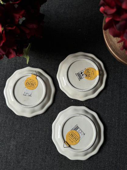 The Petite Trio Vintage Ceramic Plate Mini Gallery Wall Set