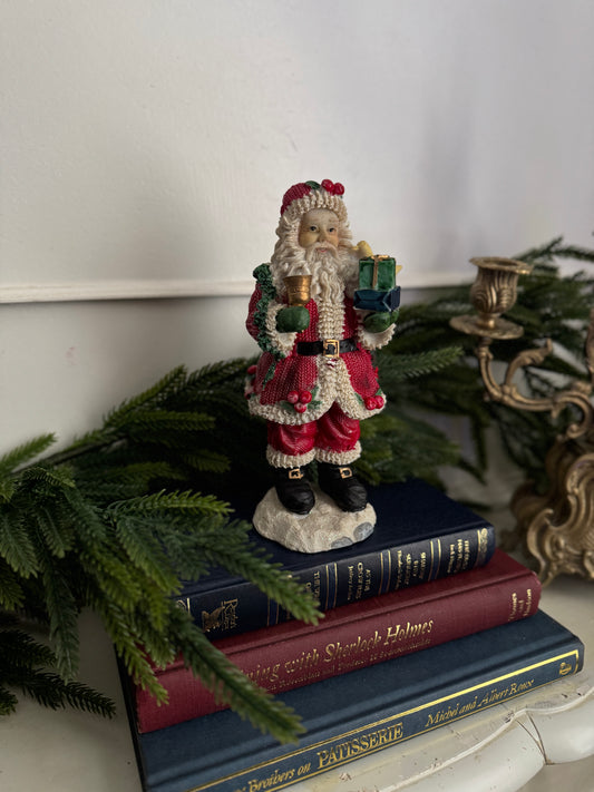 Vintage Porcelain Santa Claus Mantle Décor