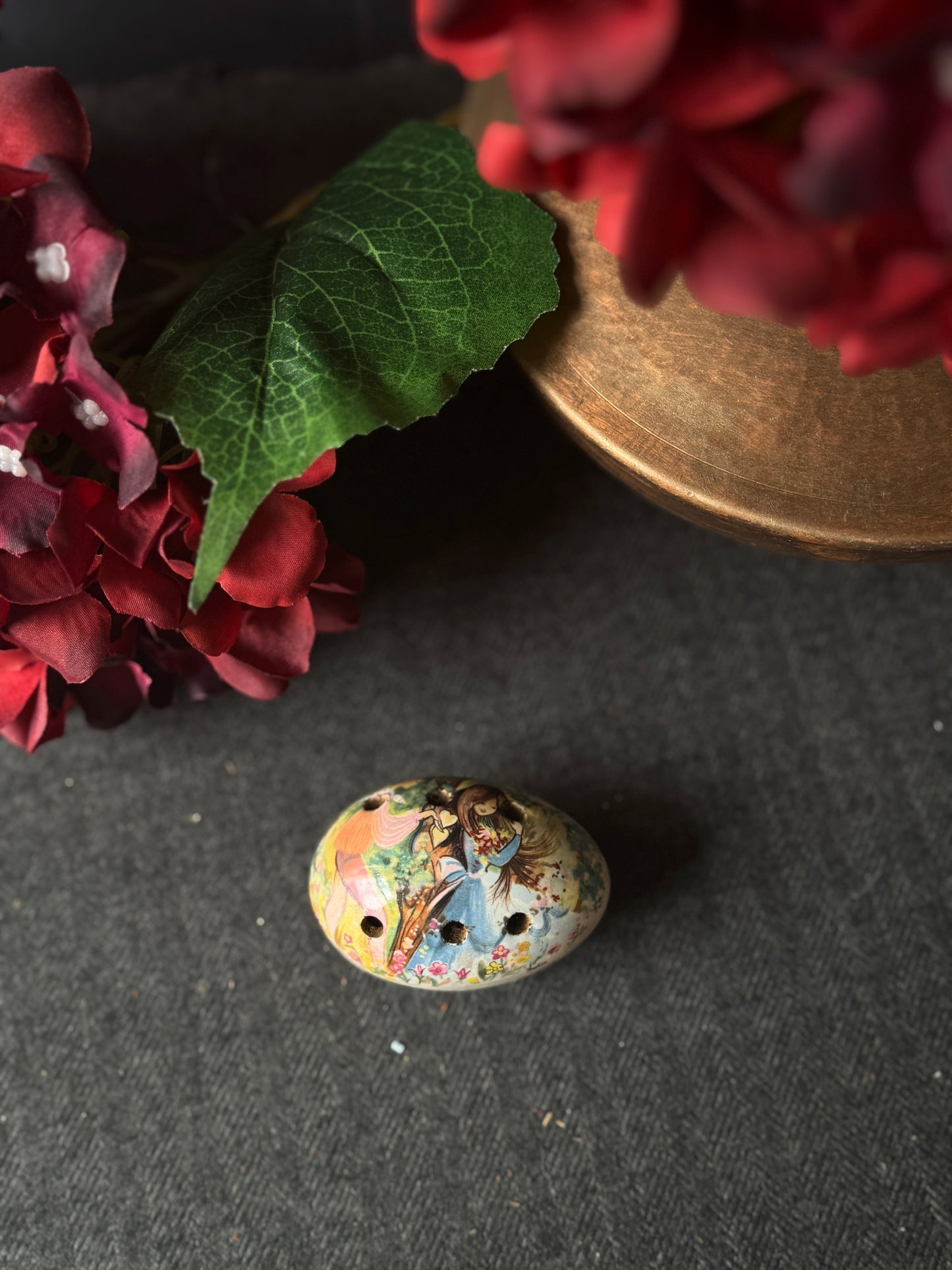 Vintage Ceramic Pomanders A Timeless Touch of Fragrance & Charm Pair