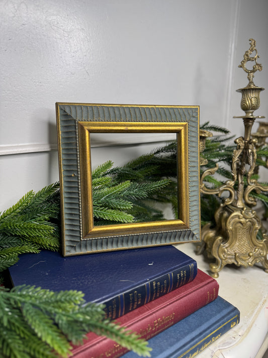 Frame Prague - Vintage Mini Gold & Blue Glided Frame