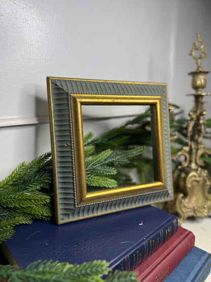Frame Prague - Vintage Mini Gold & Blue Glided Frame