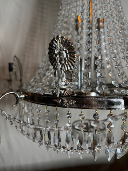 XXL Versailles Crystal Vintage French 16-Light Empire Ballroom Ceiling Chandelier