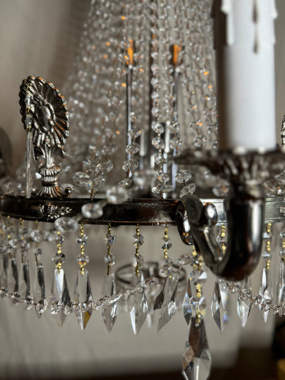 XXL Versailles Crystal Vintage French 16-Light Empire Ballroom Ceiling Chandelier