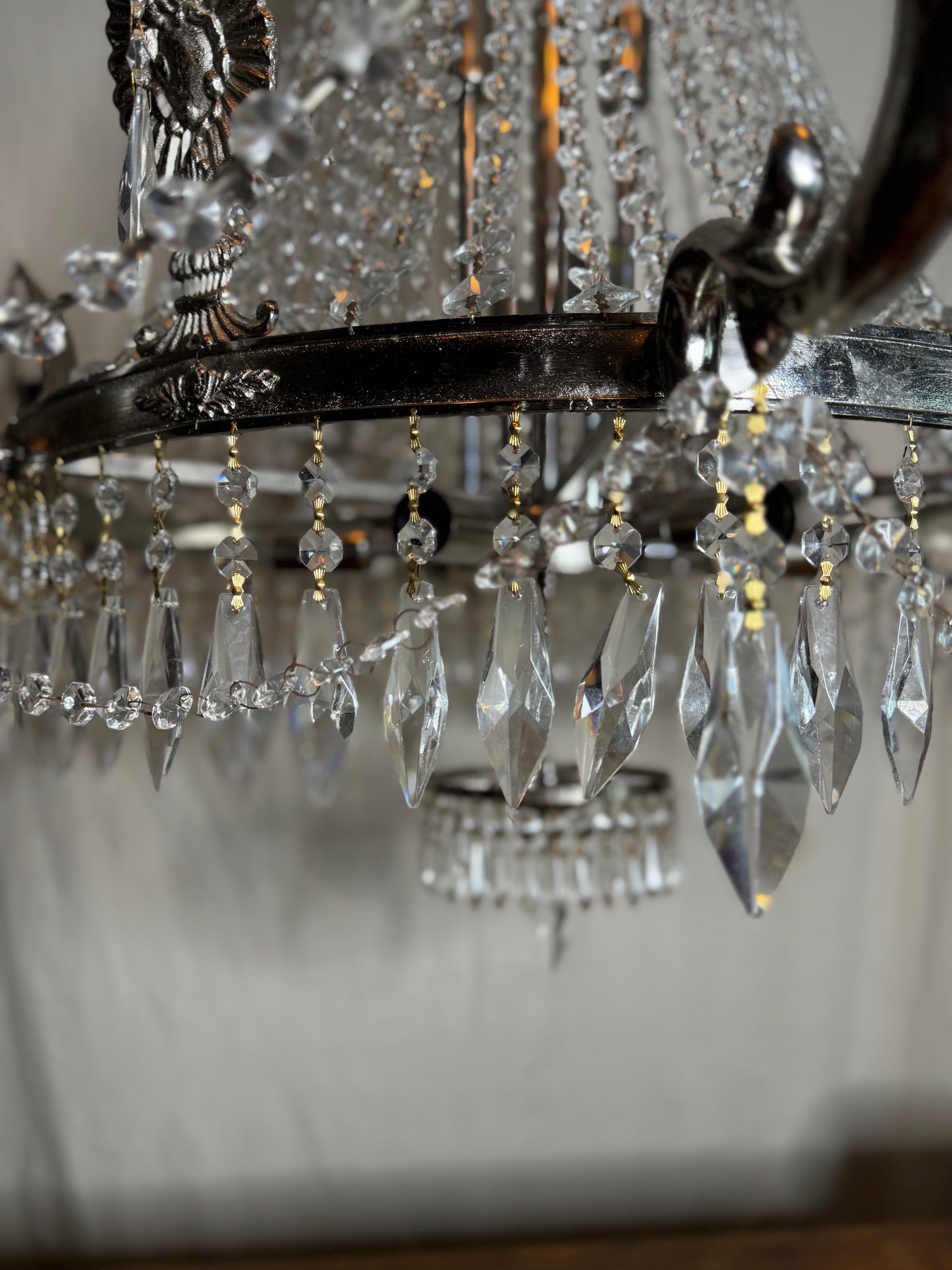 XXL Versailles Crystal Vintage French 16-Light Empire Ballroom Ceiling Chandelier
