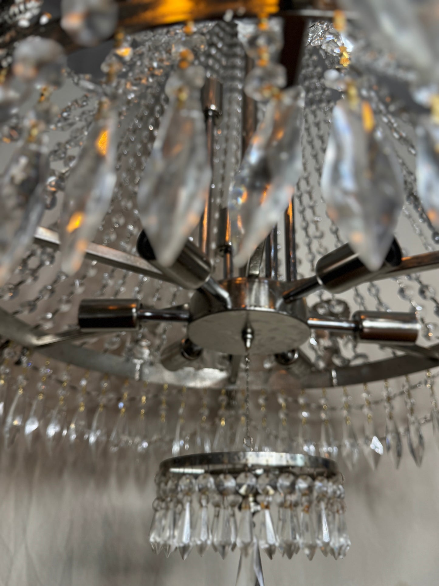 XXL Versailles Crystal Vintage French 16-Light Empire Ballroom Ceiling Chandelier