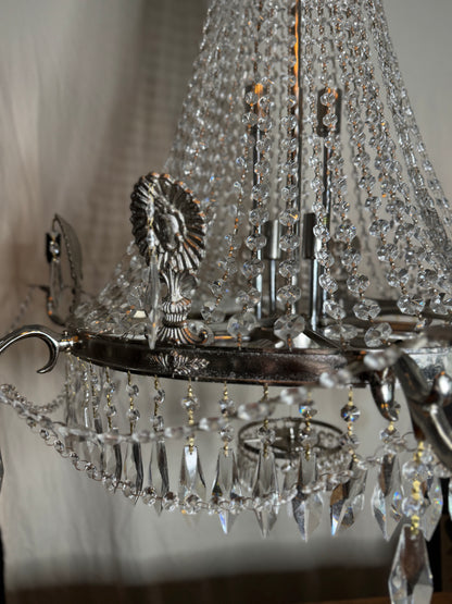 XXL Versailles Crystal Vintage French 16-Light Empire Ballroom Ceiling Chandelier