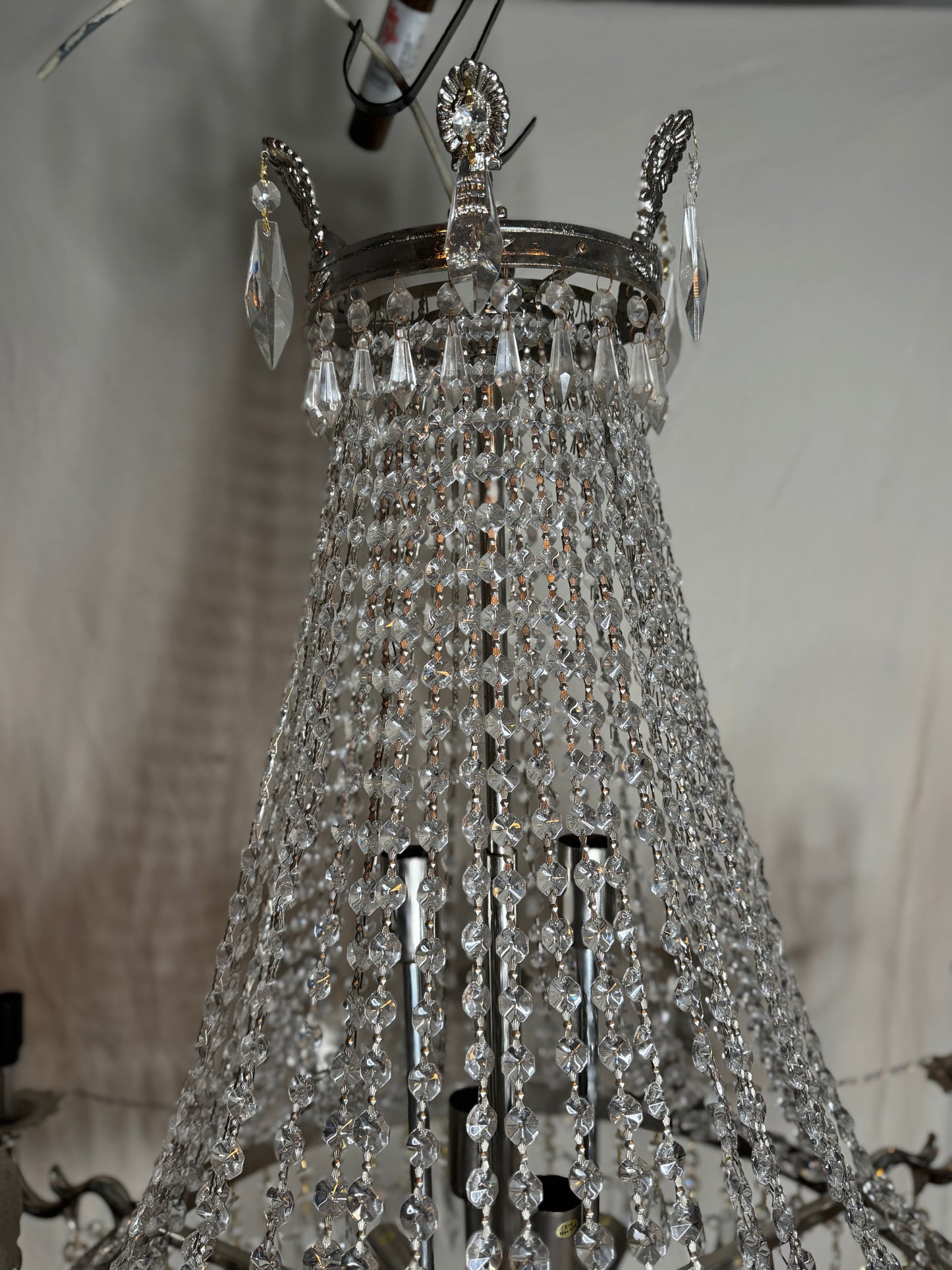 XXL Versailles Crystal Vintage French 16-Light Empire Ballroom Ceiling Chandelier