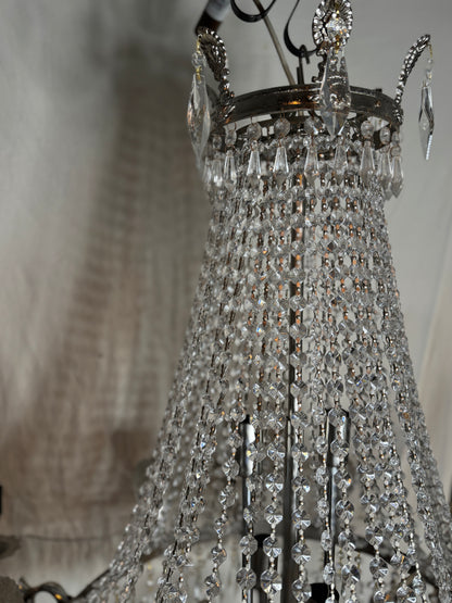 XXL Versailles Crystal Vintage French 16-Light Empire Ballroom Ceiling Chandelier