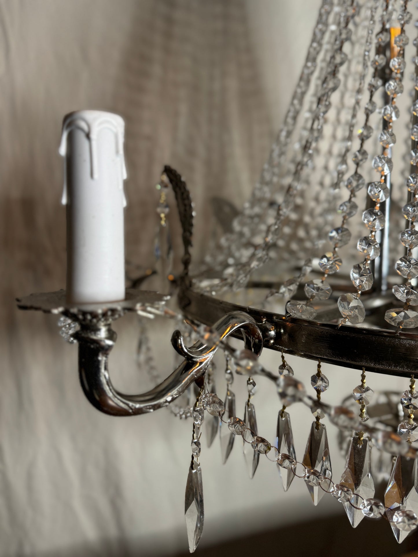XXL Versailles Crystal Vintage French 16-Light Empire Ballroom Ceiling Chandelier