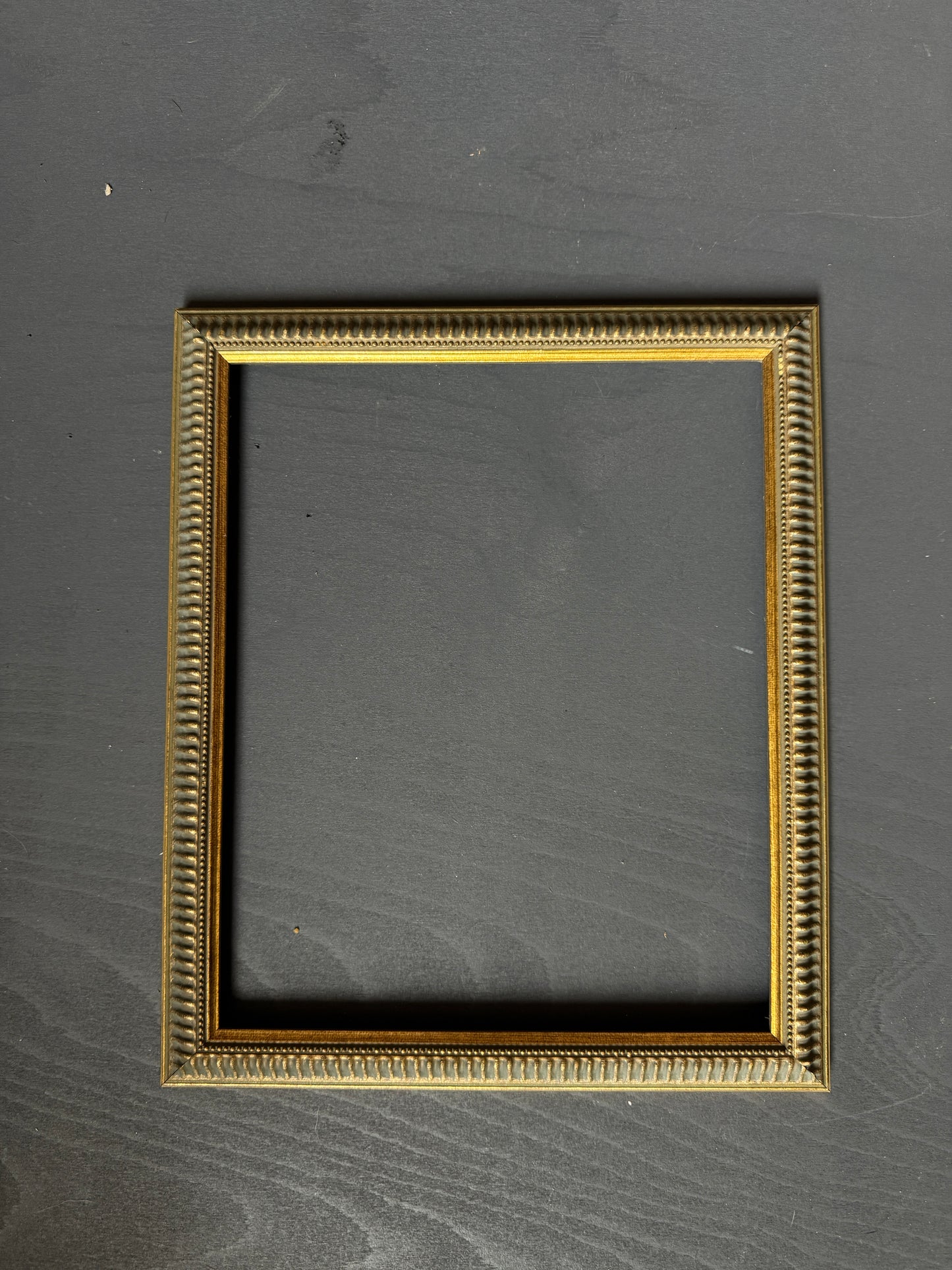 Vintage Slim Gilt Frame - Antique Blue Gold ( Small )