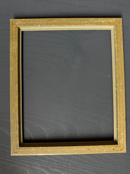 Vintage Slim Gilt Frame - Antique Blue Gold ( Small )