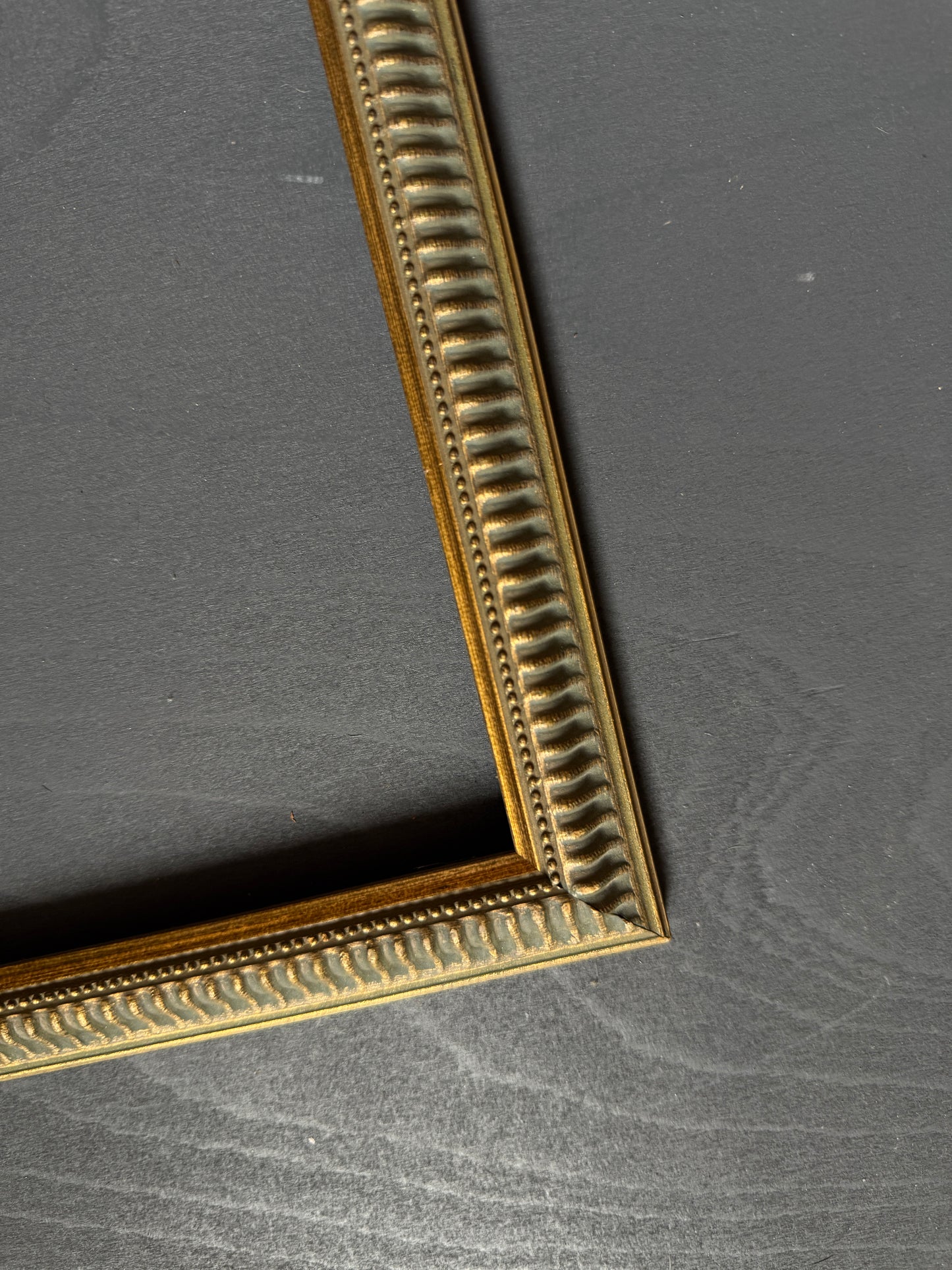 Vintage Slim Gilt Frame - Antique Blue Gold ( Small )