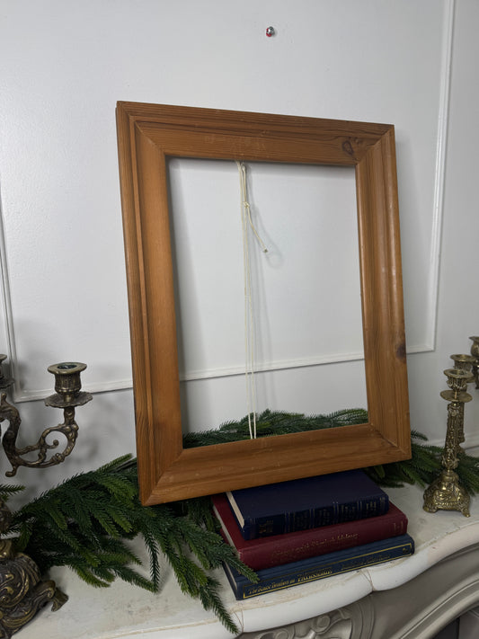 Antique Heavy Thick Oak Wooden Frame -Medium