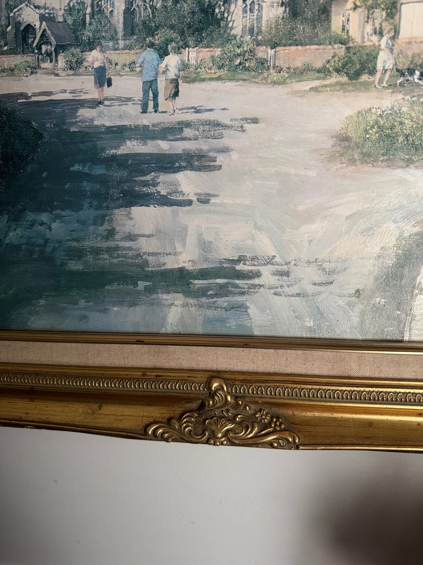 Vintage Framed Textured Art Print – Summer’s Day by Clive Madgwick
