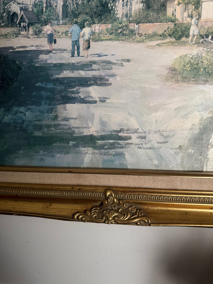 Vintage Framed Textured Art Print – Summer’s Day by Clive Madgwick